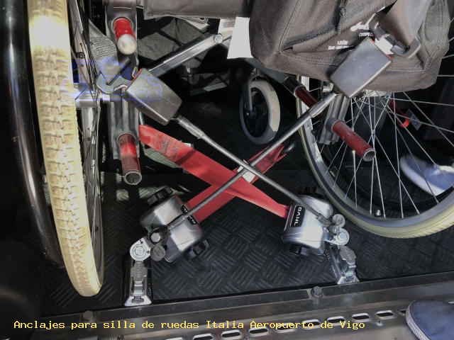 Anclajes silla de ruedas Italia Aeropuerto de Vigo